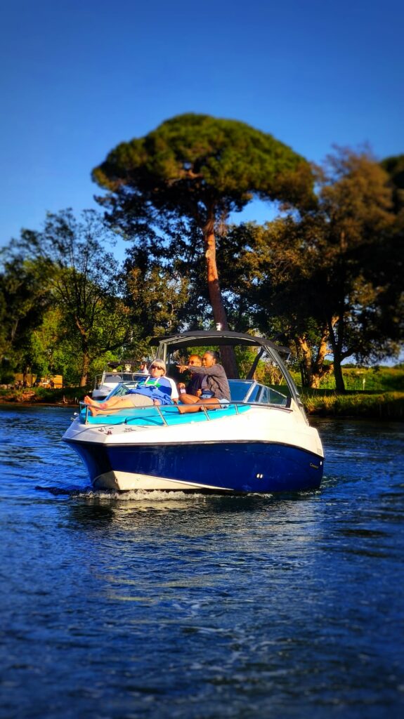 The front of the boat